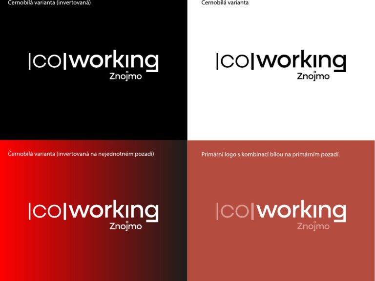Coworking Znojmo – logo a varianty
