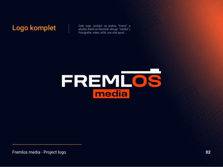 Fremlos media – logo a manuál značky