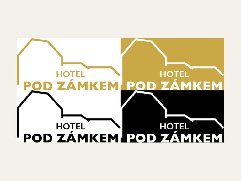 Hotel Pod Zámkem – logo a barevné varianty