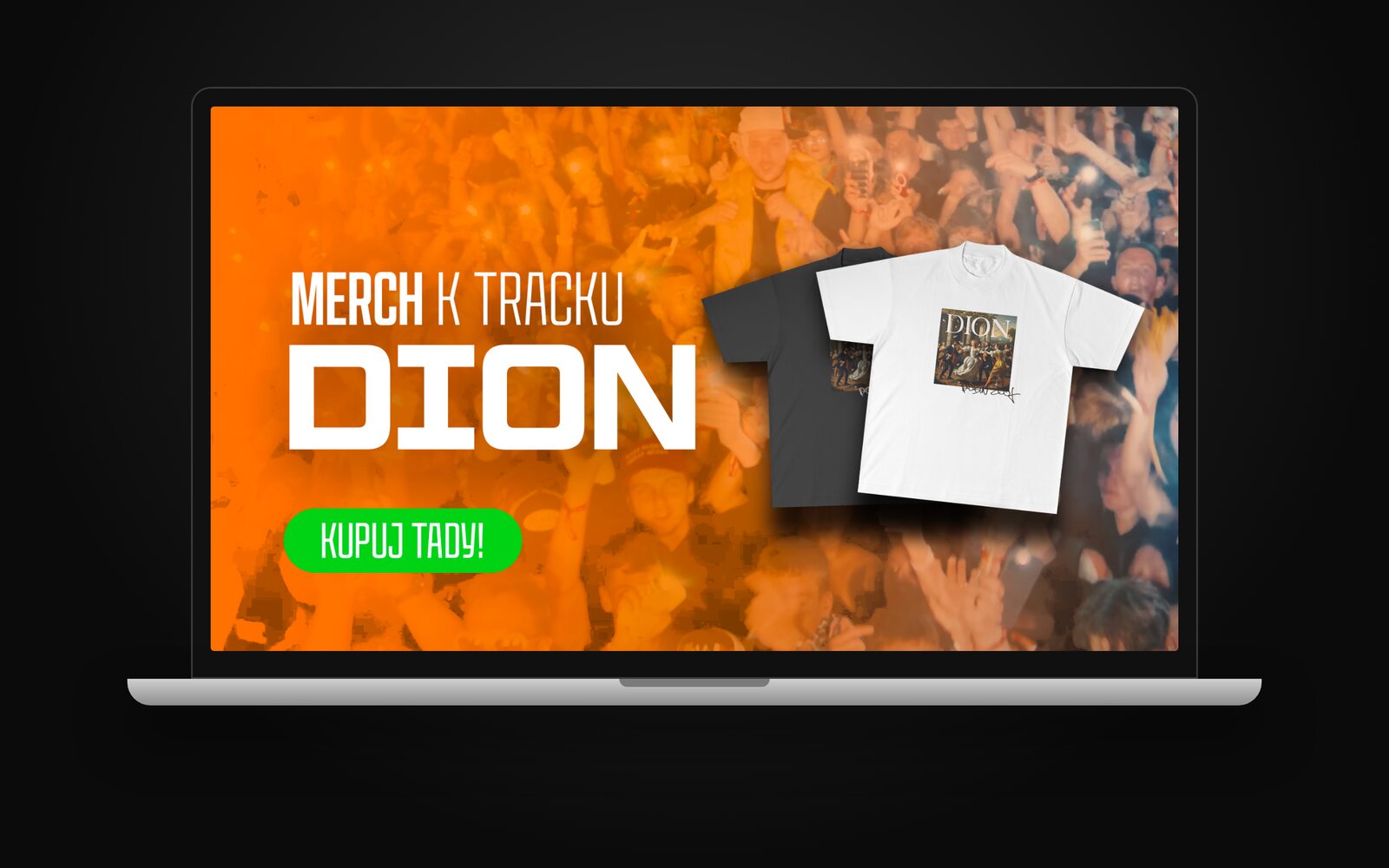 Banner Merch k tracku Dion